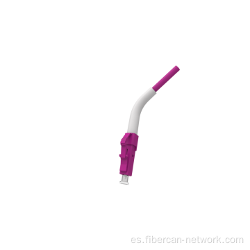 Conector de fibra óptica LC con arranque de ángulo de 45 °